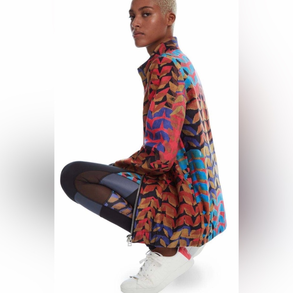 Desigual Retro Patch OLAHRAGA Jacket Size L/XL - Picture 16 of 16